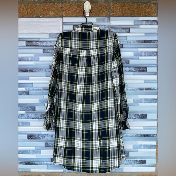 Marine Layer The Dahlia plaid button down dress small - Picture 14 of 17